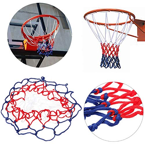 vrsupin0 Canasta de Baloncesto 50cm Recambio Exterior Sports Entrenamiento Resistente Duradero Meta Accesorios 12 Aros Llanta (Blanco y Rojo) - Blanco y Rojo, Free Size