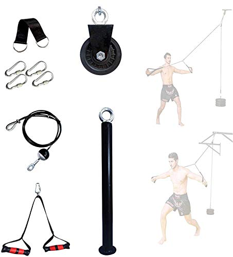 VULID Fitness Sistema de máquina de Cable de polea de Bricolaje, Brazo, antebrazo, muñeca, Hombro, Espalda, Entrenamiento de Fuerza, ejercitador para Gimnasio en casa, Fitness, Entrenamiento