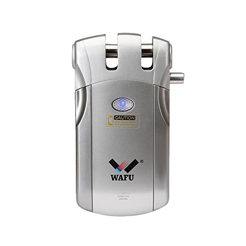 WAFU WF-018U Cerradura Electronica Invisible, Cerradura Invisible, Diseño de Sin Agujero, Método de Bloqueo de Tigre, con 4 Control Remotos, Plata WAFU WF-018U Cerradura Electronica Invisible, Cerradura Invisible, Diseño de Sin Agujero, Método de Bloqueo de Tigre, con 4 Control Remotos, Plata