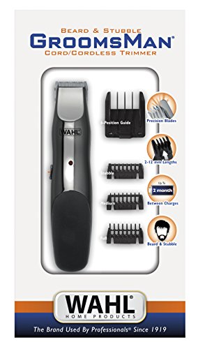 Wahl Groomsman - Cortapelos recargable, color gris