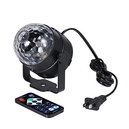 Walmeck 3W RGB Control Remoto Mini LED Bola mágica lámpara Efecto luz de la Etapa para Discoteca KTV Club Barra Inicio Partido Walmeck 3W RGB Control Remoto Mini LED Bola mágica lámpara Efecto luz de la Etapa para Discoteca KTV Club Barra Inicio Partido