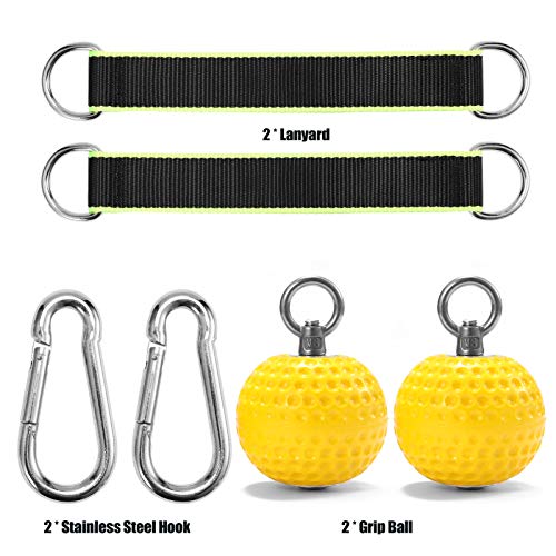 Walmeck 72 mm / 97 mm Brazo de Entrenamiento y músculos de la Espalda Pull-ups Fortalecer la Pelota Escalada de muñeca Entrenamiento con los Dedos Agarre de la Mano Bola de Fuerza Antideslizante