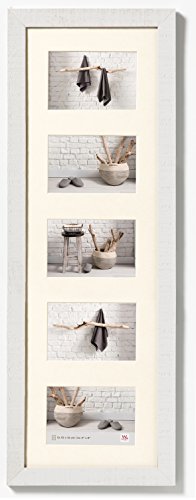 Walther Marco de Fotos, Madera, Blanco Polar, 5X 10x15 cm Walther Marco de Fotos, Madera, Blanco Polar, 5X 10x15 cm