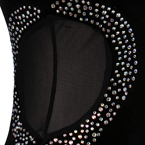 Wangmei Terciopelo Aprovechar Vestido de Baile Latino para Mujeres Ropa de Rendimiento Borla Profesional Baile Latino Vestidos de Competencia con Diamantes de Imitación,Black2,S Wangmei Terciopelo Aprovechar Vestido de Baile Latino para Mujeres Ropa de Rendimiento Borla Profesional Baile Latino Vestidos de Competencia con Diamantes de Imitación,Black2,S