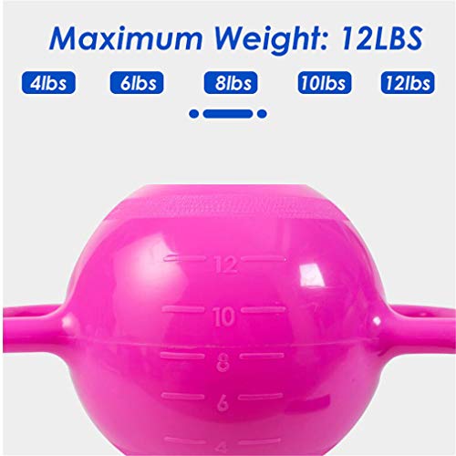 WANGSHI Kettlebell Ejercicio de Trabajo Pesado Ajustable Kettlebell Entrenamiento de Fuerza de Peso Y Equipo de Levantamiento de Pesas para Gimnasios Caseros