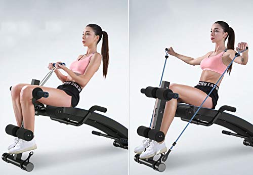 WANGY Banco de Mancuernas Ajustables con cordón y Tensor, Tablero de Abdominales Inclinado, Equipos de Aptitud física y Tablero Muscular Abdominal para Entrenamiento de Fuerza WANGY Banco de Mancuernas Ajustables con cordón y Tensor, Tablero de Abdominales Inclinado, Equipos de Aptitud física y Tablero Muscular Abdominal para Entrenamiento de Fuerza
