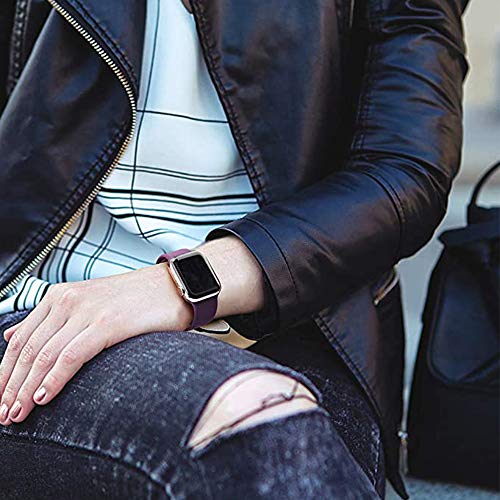 Wanme - Correa compatible para Apple Watch de 44 mm, 42 mm, 40 mm, 38 mm, clásica correa deportiva de silicona, correas de repuesto para iWatch Series 5 4 3 2 1 Wanme - Correa compatible para Apple Watch de 44 mm, 42 mm, 40 mm, 38 mm, clásica correa deportiva de silicona, correas de repuesto para iWatch Series 5 4 3 2 1