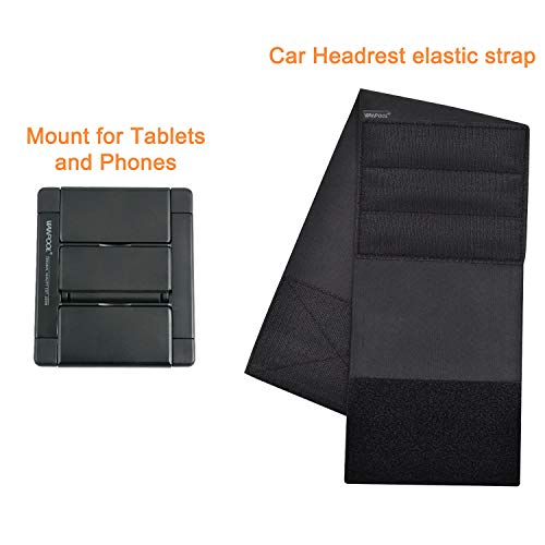 WANPOOL - Soporte para reposacabezas de vehículo, para tabletas y teléfonos con pantallas de 5 a 10,5 pulgadas, compatible con iPhone iPad Air Mini, Samsung Galaxy, Nintendo Switch WANPOOL - Soporte para reposacabezas de vehículo, para tabletas y teléfonos con pantallas de 5 a 10,5 pulgadas, compatible con iPhone iPad Air Mini, Samsung Galaxy, Nintendo Switch