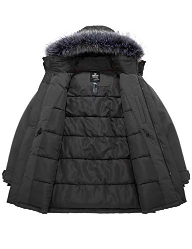 Wantdo Parka Gruesa Capucha Desmontable con Pelo Chaquetas de Lana Resistente al Agua Abrigo Casual Bolsillos Múltiples Abrigo Ajustado con Cinturón Hombre Azul Oscuro X-Large Wantdo Parka Gruesa Capucha Desmontable con Pelo Chaquetas de Lana Resistente al Agua Abrigo Casual Bolsillos Múltiples Abrigo Ajustado con Cinturón Hombre Azul Oscuro X-Large