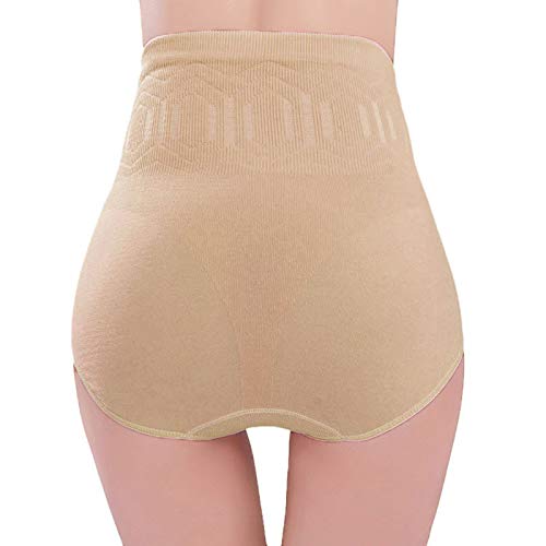 WARMWORD Braguitas Moldeadora Cintura Alta Adelgazantes Abdomen,Faja Reductora Postparto Shapewear para Body Mujer Comodo y Transpirable Talla Grande Sexy De Las Mujeres Cintura Alta Control