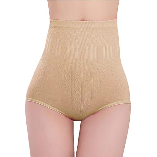 WARMWORD Braguitas Moldeadora Cintura Alta Adelgazantes Abdomen,Faja Reductora Postparto Shapewear para Body Mujer Comodo y Transpirable Talla Grande Sexy De Las Mujeres Cintura Alta Control