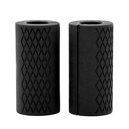 Wasafire 1 Piezas Empuñaduras con Mancuernas Agarre de Silicona Mangos de Barra Gruesas Protegen Almohadillas Protector de Manos Pull up Tape Arm Blaster Adaptador para Levantamiento de Pesas