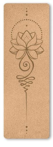 WATCBQ Esterilla De Yoga Antideslizante Ecológica Hecha De Corcho Natural Y TPE, con Correa para El Hombro Y Bolsillo De Malla, para El Hogar, Pilates, Gimnasio Y Entrenamiento 183X61X0.4Cm -Loto 1 WATCBQ Esterilla De Yoga Antideslizante Ecológica Hecha De Corcho Natural Y TPE, con Correa para El Hombro Y Bolsillo De Malla, para El Hogar, Pilates, Gimnasio Y Entrenamiento 183X61X0.4Cm -Loto 1