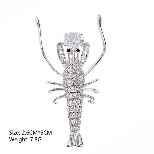 WATERMELON Personalidad Platino Broche de Langosta Accesorios de Vestuario Femenino Ramillete de Seda Bufanda Chal suéter Accesorios WATERMELON Personalidad Platino Broche de Langosta Accesorios de Vestuario Femenino Ramillete de Seda Bufanda Chal suéter Accesorios