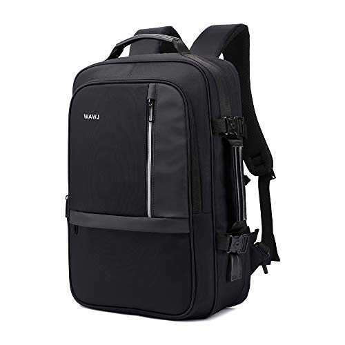 WAWJ Convertible Antirrobo Mochila de Viaje Estilo Business Escolar, 35L Negro Mochila Antirrobo de Maleta Viaje por 17,3 Pulgada Cuaderno (01) WAWJ Convertible Antirrobo Mochila de Viaje Estilo Business Escolar, 35L Negro Mochila Antirrobo de Maleta Viaje por 17,3 Pulgada Cuaderno (01)