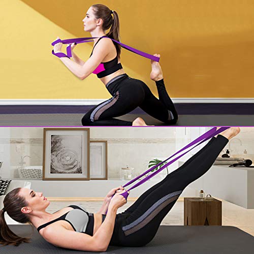 WayEee Bloques de Yoga 2 Unidades Yoga Block de Espuma EVA de Alta Densidad Ladrillo Yoga para Mejorar la Fuerza y Ayudar en el Equilibrio y la Flexibilidad Yoga Pilates Amantes (Violeta)