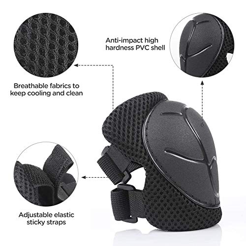 Wayin Conjuntos de Patinajes Niños Protecciones Patines Infantiles con Casco Ajustables Rodilleras y Coderas para Skate Bicicleta Monopatín Deporte(Negro) Wayin Conjuntos de Patinajes Niños Protecciones Patines Infantiles con Casco Ajustables Rodilleras y Coderas para Skate Bicicleta Monopatín Deporte(Negro)