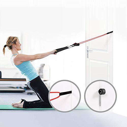 WAZA 12PCS Sistema de Entrenamiento de Ejercicios de Fitness con 5 Banda de Resistencia Elásticas, Mango, Anclaje para Puerta, Correas de Tobillo Máquinas de Ejercicio en Casa para Construir Músculo WAZA 12PCS Sistema de Entrenamiento de Ejercicios de Fitness con 5 Banda de Resistencia Elásticas, Mango, Anclaje para Puerta, Correas de Tobillo Máquinas de Ejercicio en Casa para Construir Músculo