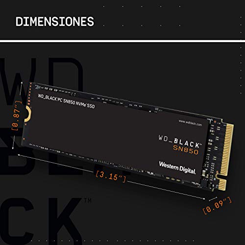 WD BLACK SN750 SSD interno NVMe para gaming de adecuado rendimiento, 1 TB