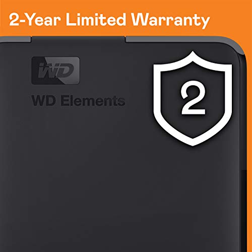 WD Elements - Disco duro externo portátil de 5 TB con USB 3.0, color negro