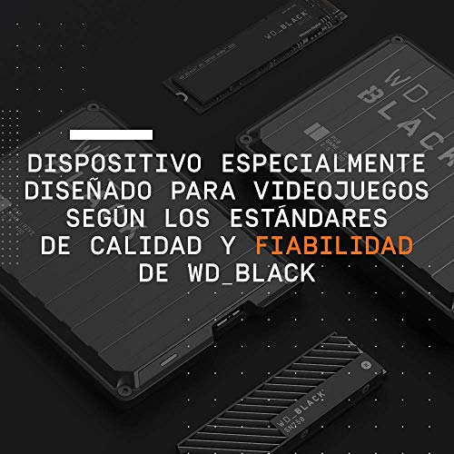 WD_BLACK P10 Game Drive de 5 TB para llevar tu colección de juegos de PC o consola allí donde vayas WD_BLACK P10 Game Drive de 5 TB para llevar tu colección de juegos de PC o consola allí donde vayas