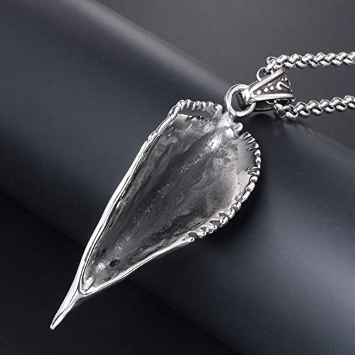 WDBAYXH Collar de Acero Inoxidable con Colgante de Cabeza de Águila con Encanto Salvaje para Hombre, Joyería de Protección de Punk Rock Gótico de Motociclista, Cadena de 24" WDBAYXH Collar de Acero Inoxidable con Colgante de Cabeza de Águila con Encanto Salvaje para Hombre, Joyería de Protección de Punk Rock Gótico de Motociclista, Cadena de 24"