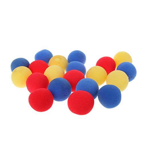 WE-WHLL 20PCS 4.5cmDedo Trucos de Magia Props Bolas de Esponja Street Classical Stage Tricks