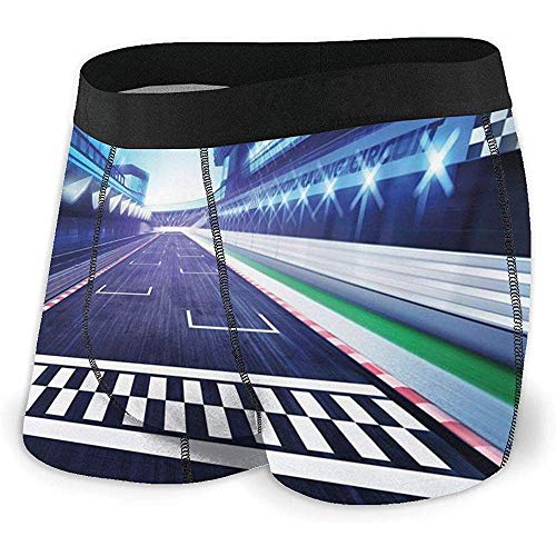Web--ster Línea de Meta en el hipódromo Deportes de Motor Calzoncillos bóxer para Hombre Ropa Interior Suave Calzoncillos con Novedad gráfica Web--ster Línea de Meta en el hipódromo Deportes de Motor Calzoncillos bóxer para Hombre Ropa Interior Suave Calzoncillos con Novedad gráfica