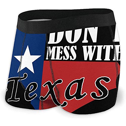 Web--ster No te metas con la Ropa Interior elástica de los Hombres de Texas Bragas Retro para Hombres Peso Ligero Casual Algodón Suave Transpirable MBF-047