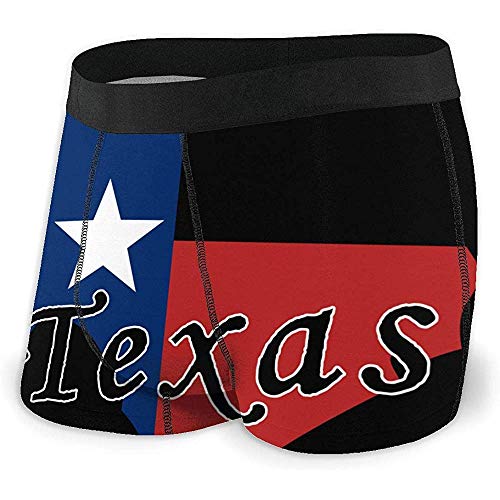 Web--ster No te metas con la Ropa Interior elástica de los Hombres de Texas Retro Bragas de los Hombres Peso Ligero Casual Algodón Suave Transpirable MBF-046