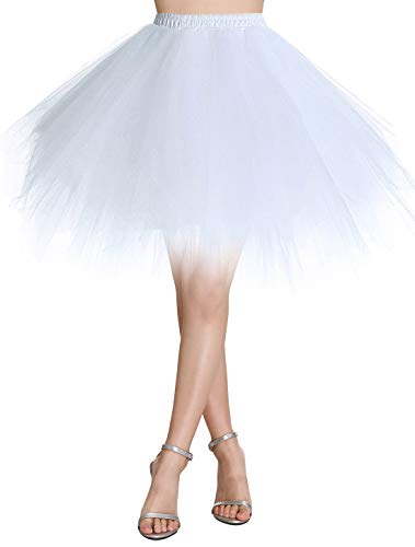 Wedtrend Mujeres Faldas Enaguas Cortas Tul Plisada Fiesta Tutu Ballet Multicolor WTC10036White XL Wedtrend Mujeres Faldas Enaguas Cortas Tul Plisada Fiesta Tutu Ballet Multicolor WTC10036White XL