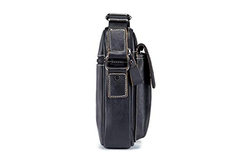 WeeDee Bolso Hombre Bandolera Cuero Vintage Crossbody Bolso de Mano Bolsa de Messenger Piel Práctico Bolso de Negocios Bolsa Cruzada Cuerpo WeeDee Bolso Hombre Bandolera Cuero Vintage Crossbody Bolso de Mano Bolsa de Messenger Piel Práctico Bolso de Negocios Bolsa Cruzada Cuerpo