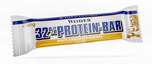 Weider 32% Protein Bar, Chocolate y Plátano - 24 Barras