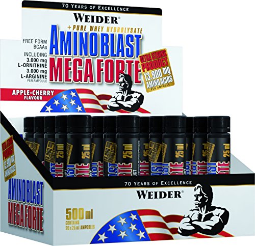 Weider Amino Blast Mega Forte. Aminoácidos en formato Ampollas.