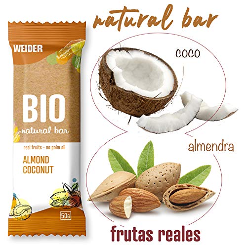 Weider Bio Bar Sabor Almond Y Coco. 50G Caja De 20 Barritas 1000 ml Weider Bio Bar Sabor Almond Y Coco. 50G Caja De 20 Barritas 1000 ml
