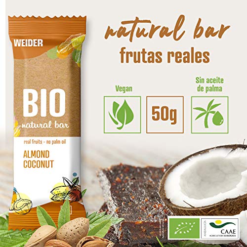 Weider Bio Bar Sabor Almond Y Coco. 50G Caja De 20 Barritas 1000 ml Weider Bio Bar Sabor Almond Y Coco. 50G Caja De 20 Barritas 1000 ml