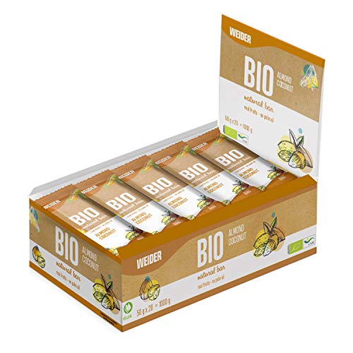 Weider Bio Bar Sabor Almond Y Coco. 50G Caja De 20 Barritas 1000 ml Weider Bio Bar Sabor Almond Y Coco. 50G Caja De 20 Barritas 1000 ml