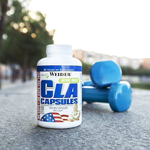 Weider CLA Caps 120 caps. Reduce la grasa corporal. Dieta keto. Ayuda a la perdida de peso.