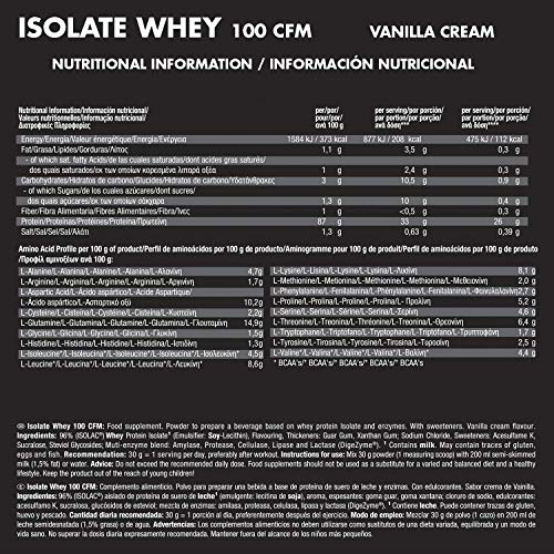 Weider Isolate Whey 100CFM 2000gr Vainilla. 100% aislado de proteina de suero. Cero azúcar, cero aspartamo, con stevia, con dygezime, con BCAA, apto para veganos. Isolac. Para dietas keto. Weider Isolate Whey 100CFM 2000gr Vainilla. 100% aislado de proteina de suero. Cero azúcar, cero aspartamo, con stevia, con dygezime, con BCAA, apto para veganos. Isolac. Para dietas keto.
