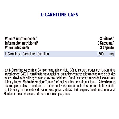 Weider L- Carnitina 1500. Potente Quemagrasa (100 Cápsulas)