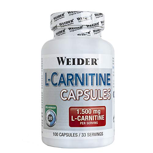 Weider L- Carnitina 1500. Potente Quemagrasa (100 Cápsulas)