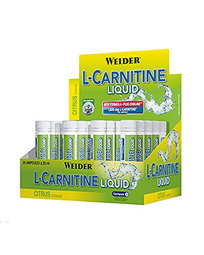 Weider L-Carnitine Liquid, Agrios - 20 unidades