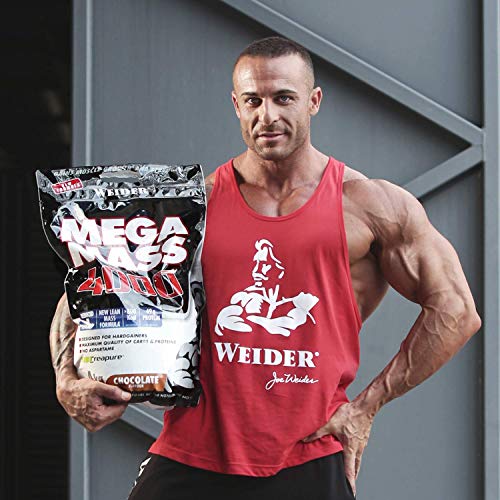 Weider Mega Mass 4000 Sabor Fresa (4000 g). 69% de hidratos.Enriquecido con Vitaminas y Minerales. Con menos azúcares Weider Mega Mass 4000 Sabor Fresa (4000 g). 69% de hidratos.Enriquecido con Vitaminas y Minerales. Con menos azúcares