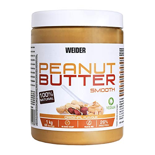 Weider Peanut Butter - 1000 gr. 100% cacahuete triturado. 100% natural. 100% vegano. Weider Peanut Butter - 1000 gr. 100% cacahuete triturado. 100% natural. 100% vegano.