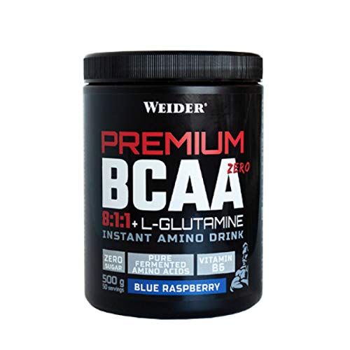 Weider Premium BCAA 8:1:1 + Glutamine - 500 gr Blue Raspberry Weider Premium BCAA 8:1:1 + Glutamine - 500 gr Blue Raspberry