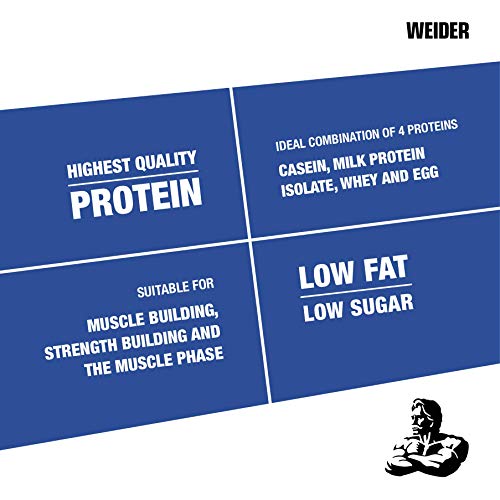 Weider Protein 80 Plus, Proteina de suero de suero de leche, Sabor Cookies & Cream, 500 gr Weider Protein 80 Plus, Proteina de suero de suero de leche, Sabor Cookies & Cream, 500 gr