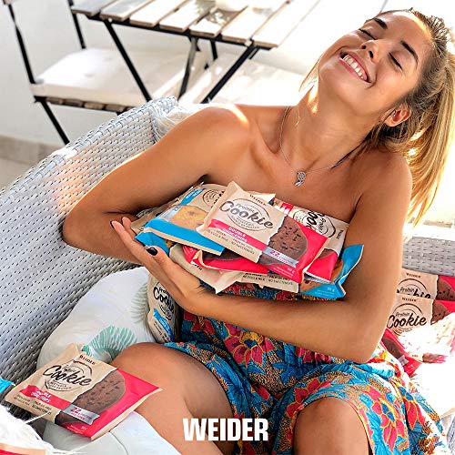 Weider Protein Cookies Double Choco Chip 12 x 90g. Galleta de proteínas 100% vegana. Weider Protein Cookies Double Choco Chip 12 x 90g. Galleta de proteínas 100% vegana.