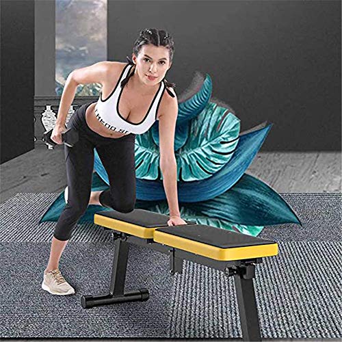 WeiJX Ajustable Banco de Ejercicio con Pesas, Robusto Marco de Acero - La Carga 200 kg, 3 Regulables en Altura portátil Plegable, Excepto Espacio para Body Fitness Workout