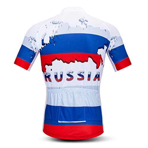 weimostar Ciclismo Jersey De Los Hombres Ropa De Bicicleta De La Bicicleta De Jersey Camisetas De Carretera MTB Jersey De Manga Corta Verano Rusia Azul Tamaño XXXL weimostar Ciclismo Jersey De Los Hombres Ropa De Bicicleta De La Bicicleta De Jersey Camisetas De Carretera MTB Jersey De Manga Corta Verano Rusia Azul Tamaño XXXL