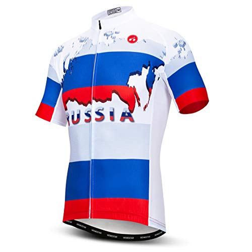 weimostar Ciclismo Jersey De Los Hombres Ropa De Bicicleta De La Bicicleta De Jersey Camisetas De Carretera MTB Jersey De Manga Corta Verano Rusia Azul Tamaño XXXL weimostar Ciclismo Jersey De Los Hombres Ropa De Bicicleta De La Bicicleta De Jersey Camisetas De Carretera MTB Jersey De Manga Corta Verano Rusia Azul Tamaño XXXL